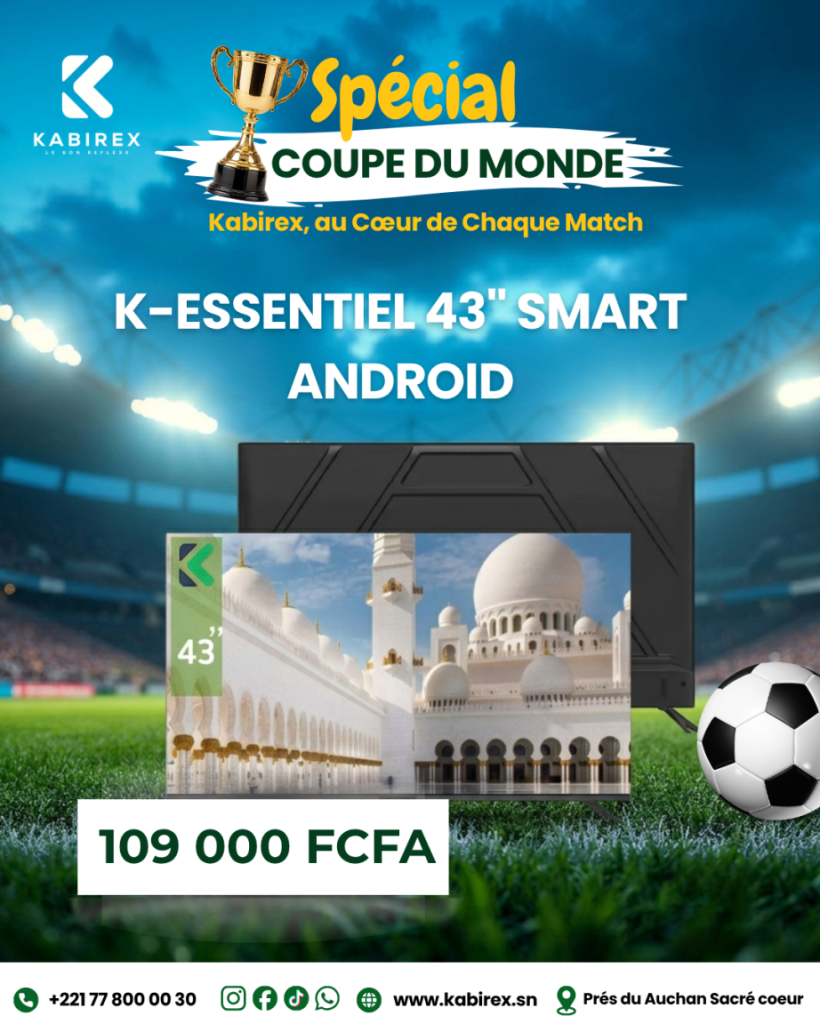 televiseur k-essentiel 43 pouces smart