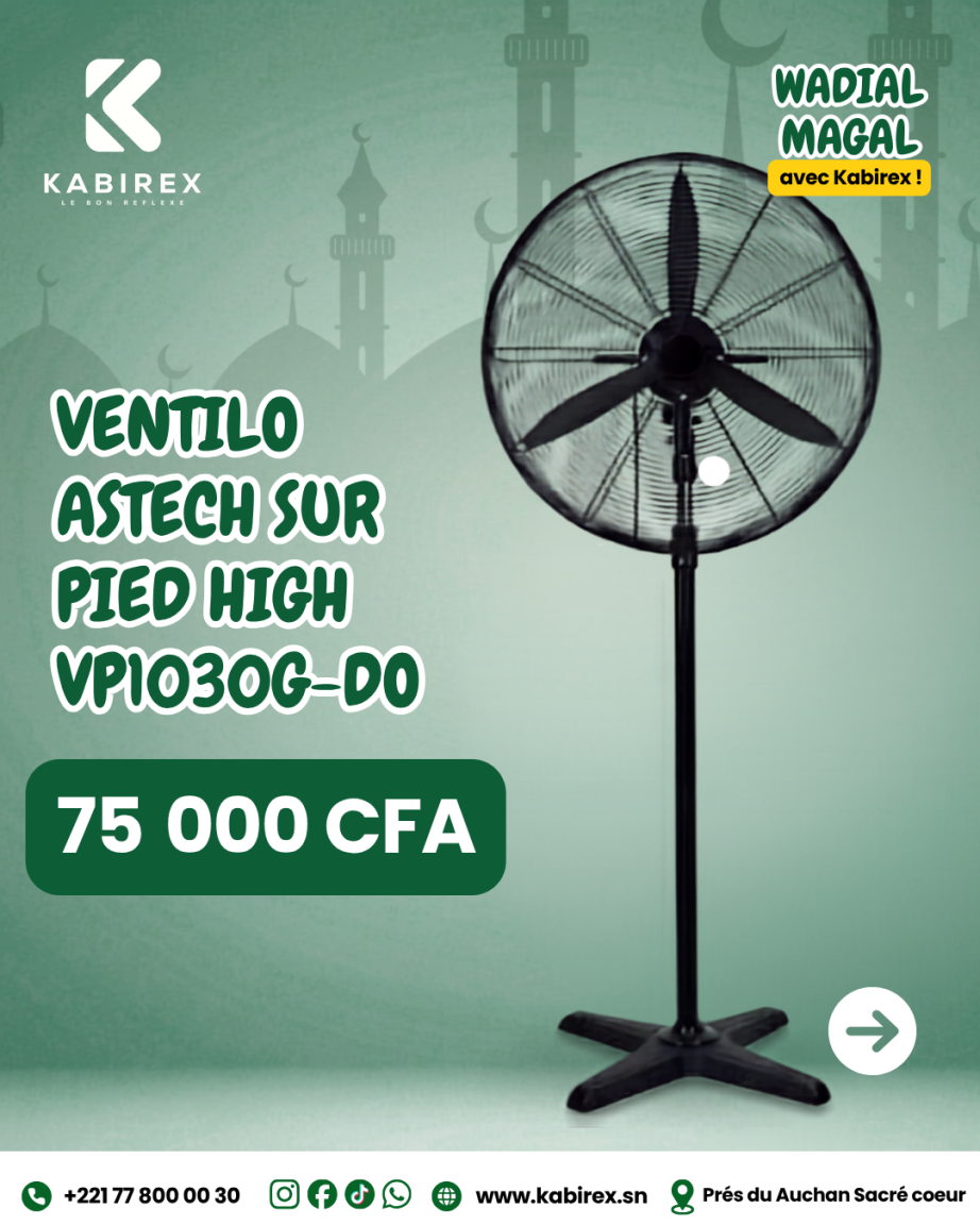 Ventilo astech sur pied high