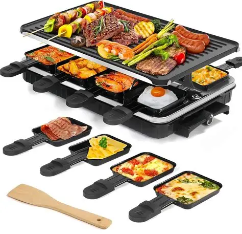 GRILLE A RACLETTE 8 PERSONNES